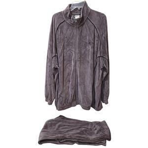 Reebok RBK Vintage Velour Tracksuit 2 PC Mens XLT Jogger Set